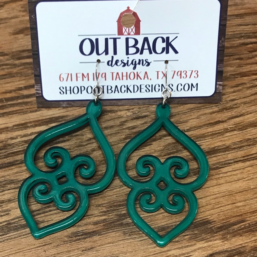 Acrylic Hypoallergenic Fishhook Earrings